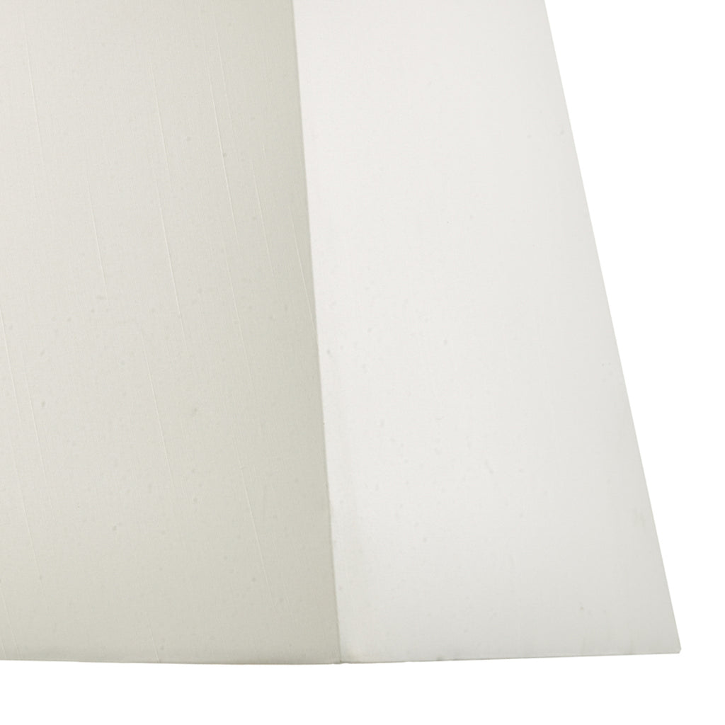 S1101 Ivory Faux Silk Tapered Square Shade 37cm<br>Ivory