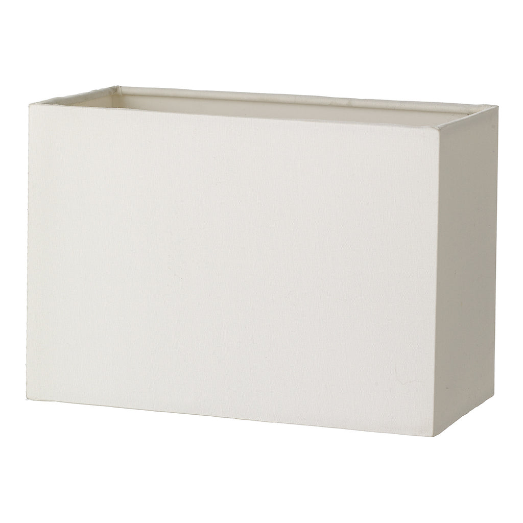 Modena Ivory Cotton Rectangle Shade 20cm<br>Ivory