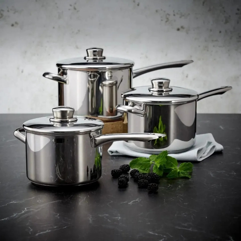 Stellar S8A1 8000, 3 Piece Saucepan Set