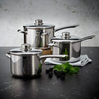 Stellar S8A1 8000, 3 Piece Saucepan Set