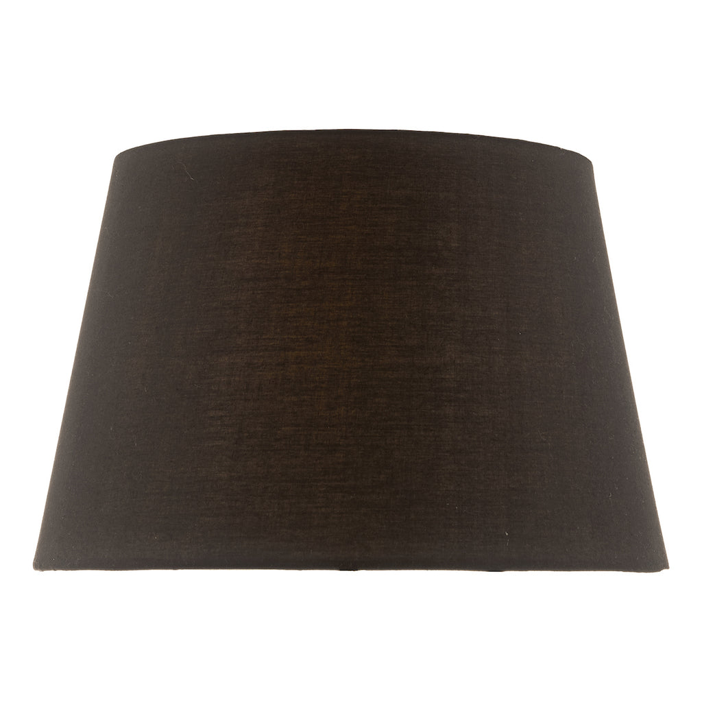 Safia Black Cotton Tapered Drum Shade 36cm<br>Black