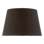 Safia Black Cotton Tapered Drum Shade 36cm<br>Black