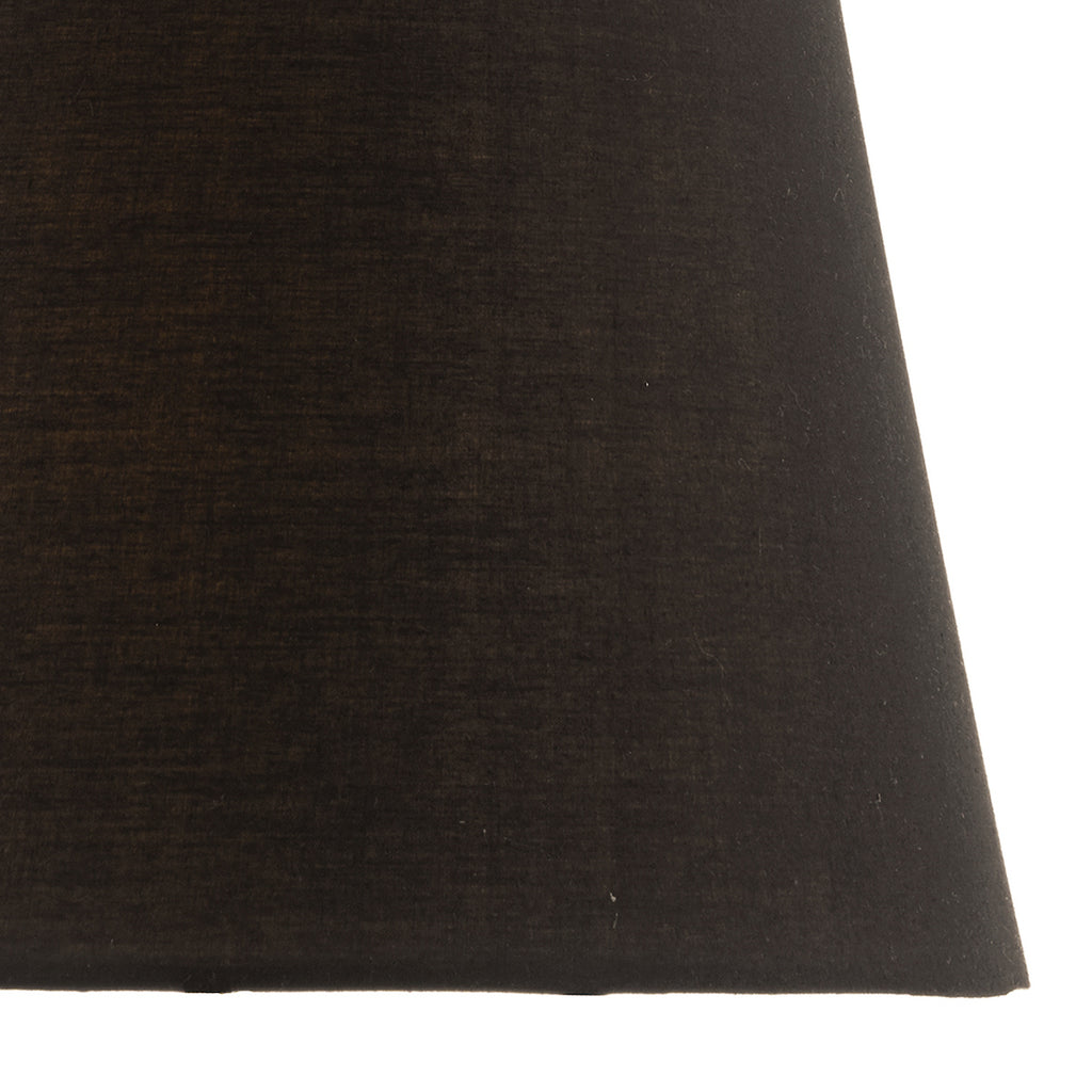 Safia Black Cotton Tapered Drum Shade 36cm<br>Black