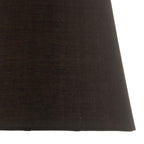 Safia Black Cotton Tapered Drum Shade 36cm<br>Black