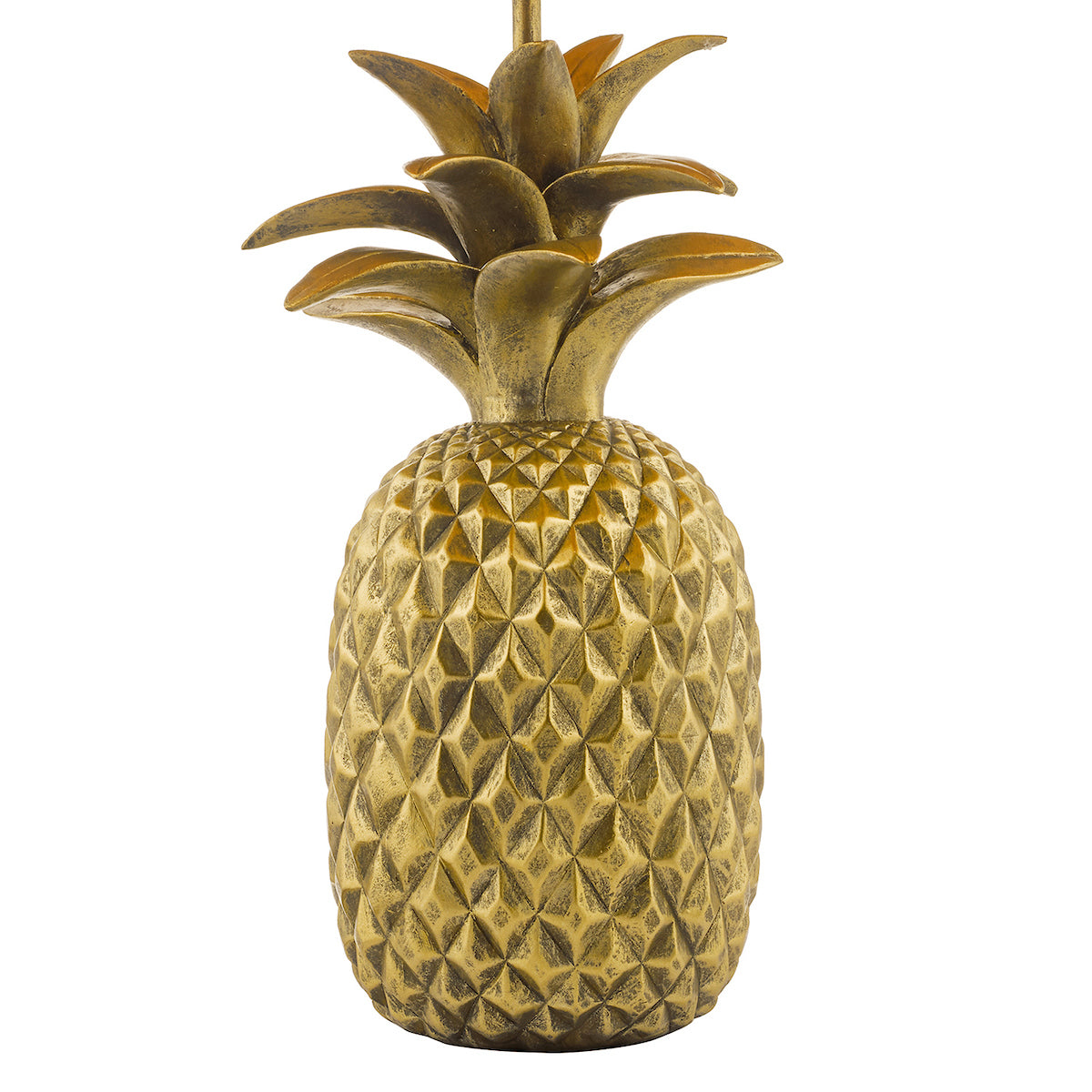 Safa Pineapple Table Lamp Gold With Shade <br>Matt Gold