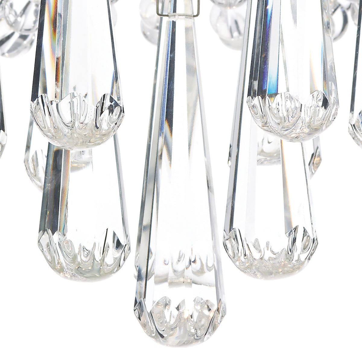 Saigon 5 Light Flush Polished Chrome/Clear<br>Crystal