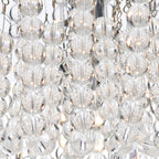 Saigon 5 Light Flush Polished Chrome/Clear<br>Crystal
