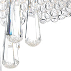 Saigon 5 Light Flush Polished Chrome/Clear<br>Crystal
