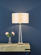 Samara Table Lamp Clear Glass Base Only<br>Glass