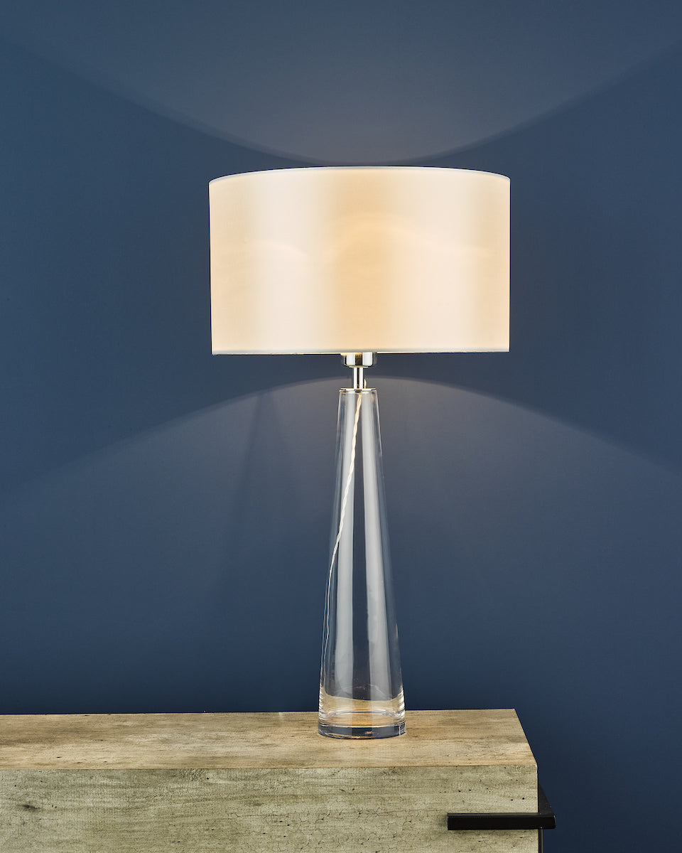 Samara Table Lamp Clear Glass Base Only<br>Glass