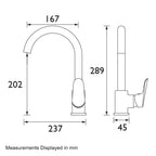 Bristan Seltz Monobloc Sink Mixer - Chrome