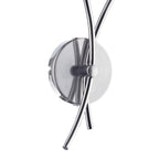 Seattle 2 Light Wall Light Satin Chrome Glass<br>Satin Chrome
