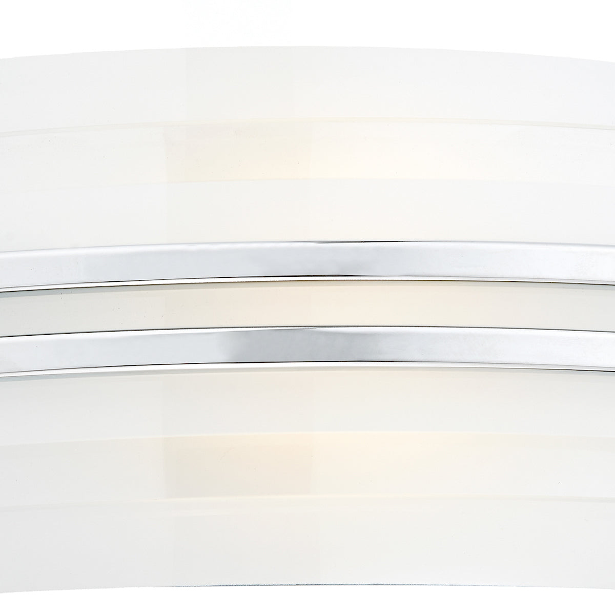 Sector Small Wall Light Frosted Glass Polished Chrome LED<br>White Frosted Glass