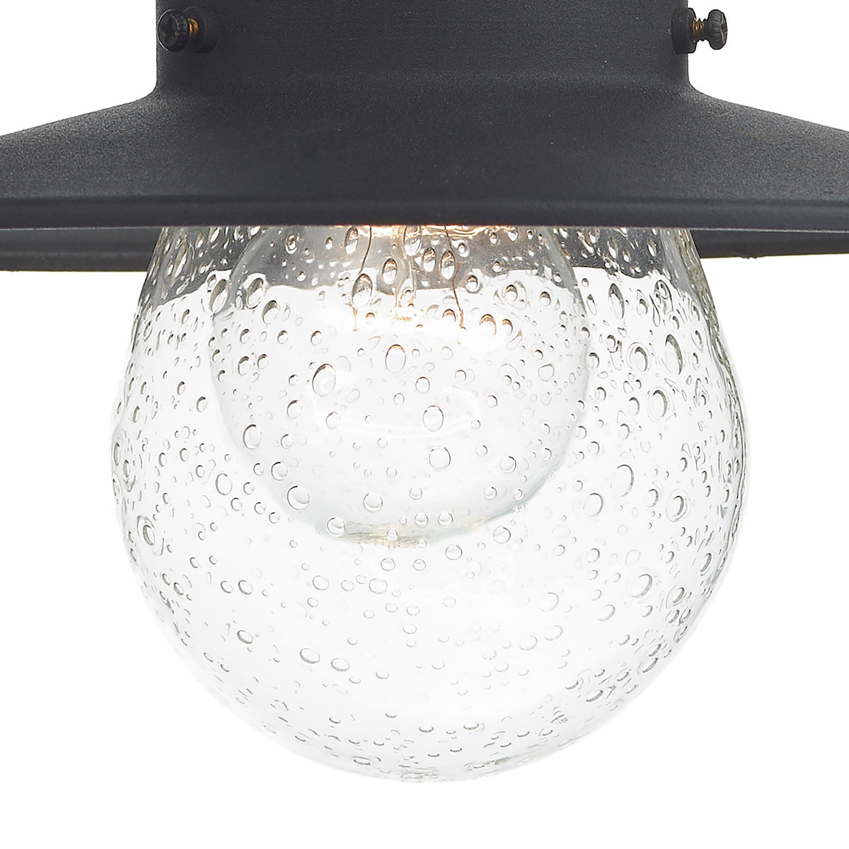 Sedgewick Outdoor Wall Light Black Glass IP44<br>Matt Black