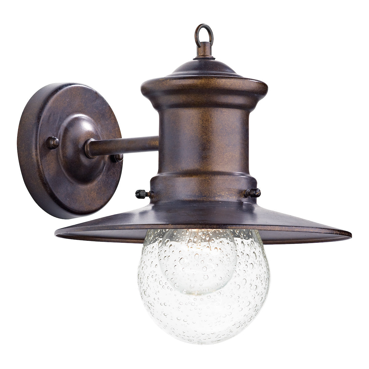 Sedgewick Outdoor Wall Light Bronze Glass IP44<br>Matt Bronze