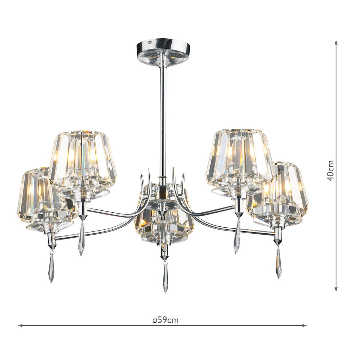 Shade Carrier 4 Inch<br>White