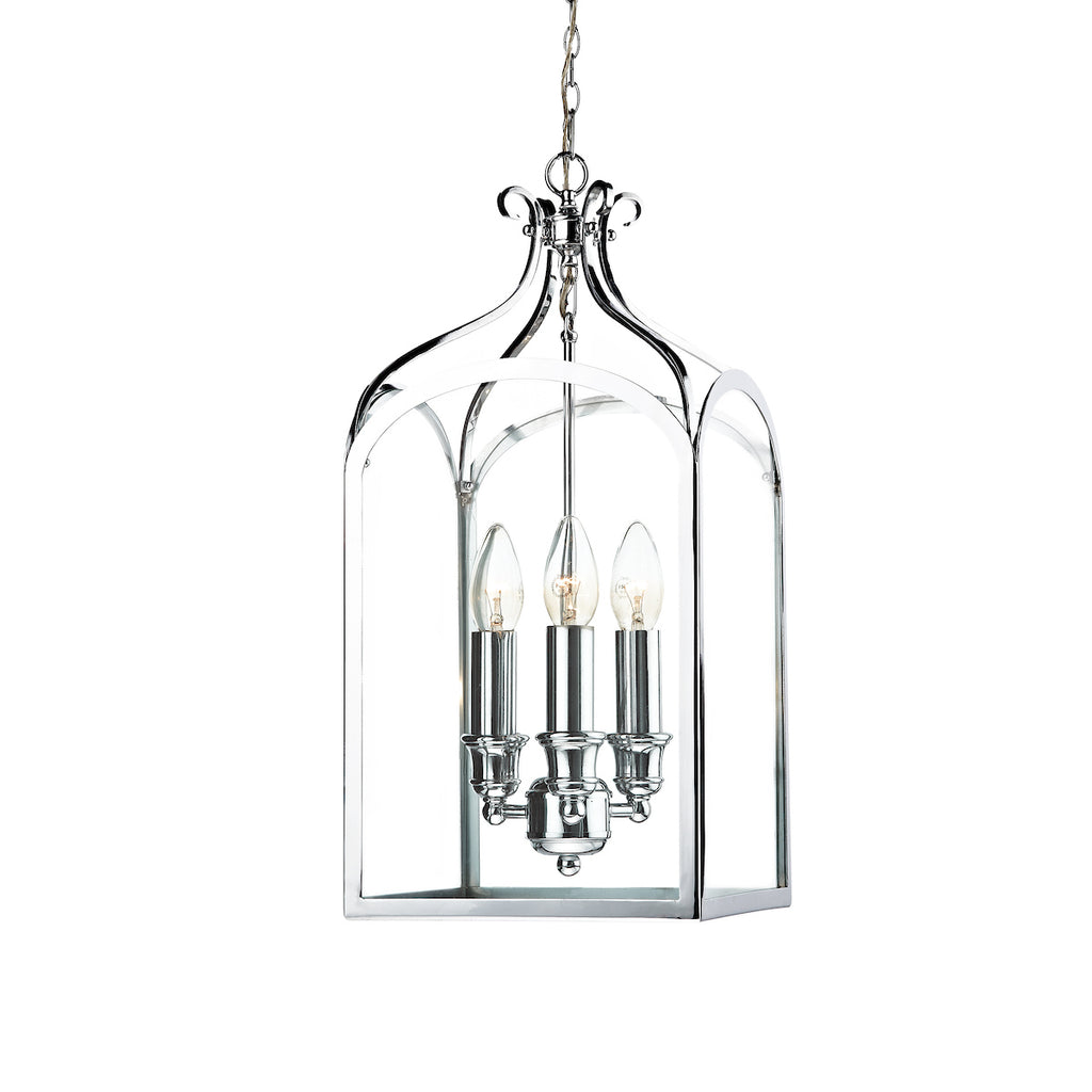 Senator 3 Light Pendant Polished Chrome<br>Polished Chrome