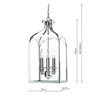 Senator 3 Light Pendant Polished Chrome<br>Polished Chrome