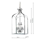 Senator 6 Light Pendant Polished Chrome<br>Polished Chrome