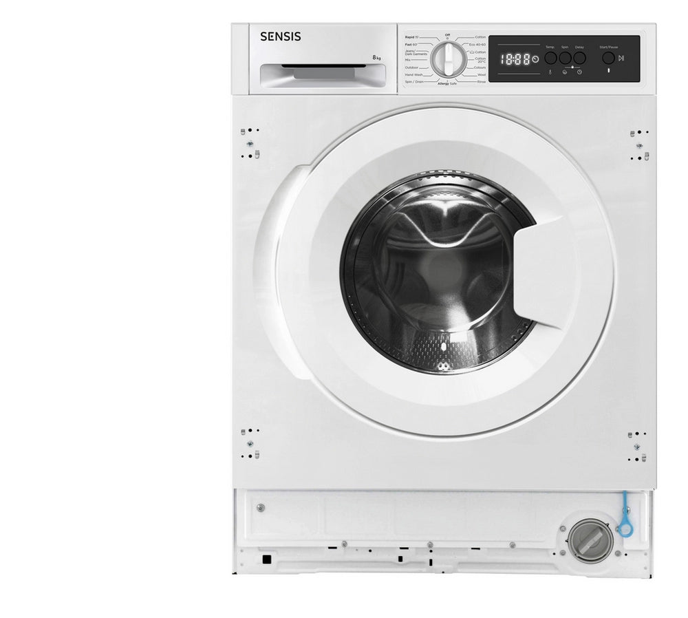 Sensis WMBI01814AW 8kg 1400 Spin Integrated Washing Machine - White