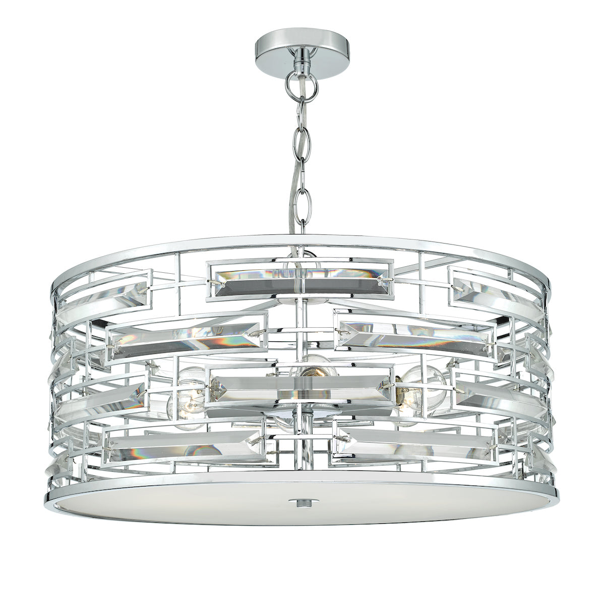 Seville 6 Light Pendant K9 Crystal Polished Chrome<br>Polished Chrome