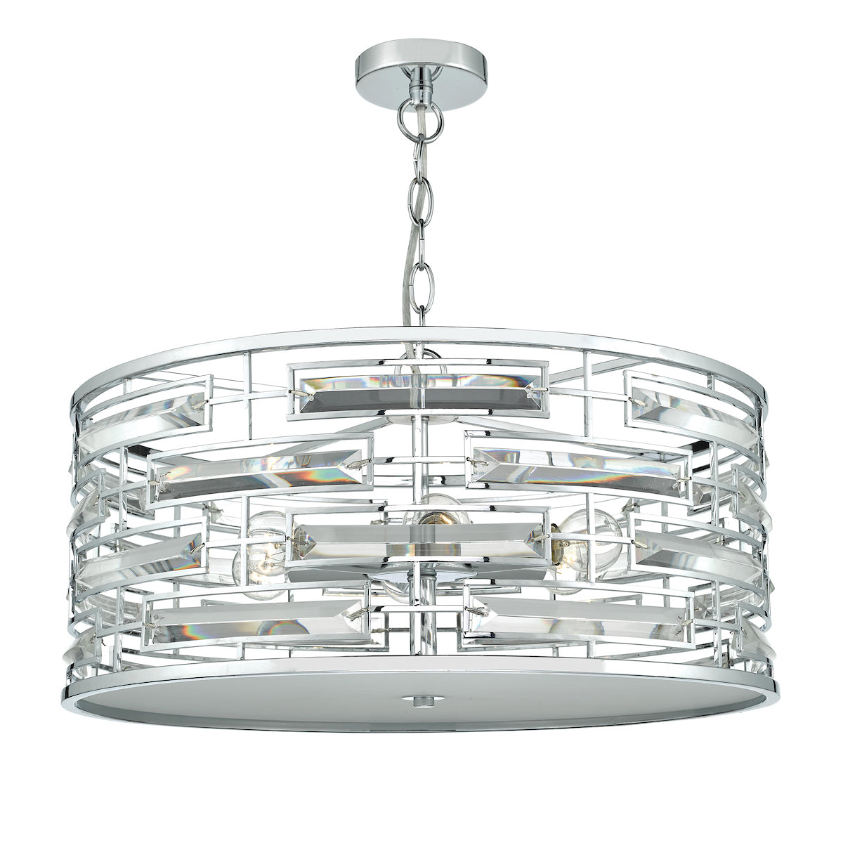 Seville 6 Light Pendant K9 Crystal Polished Chrome<br>Polished Chrome