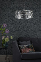 Seville 6 Light Pendant K9 Crystal Polished Chrome<br>Polished Chrome