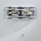 Seville 2 Light Wall Light Crystal Polished Chrome<br>Polished Chrome
