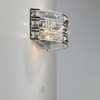 Seville 2 Light Wall Light Crystal Polished Chrome<br>Polished Chrome