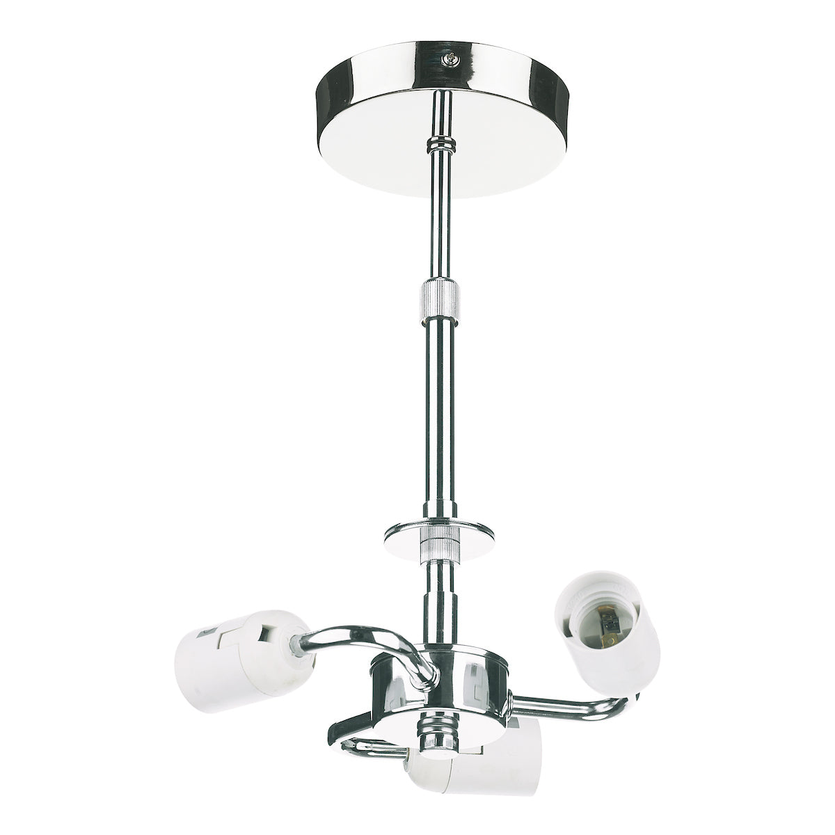 3 Light Semi Flush Suspension Polished Chrome<br>Polished Chrome