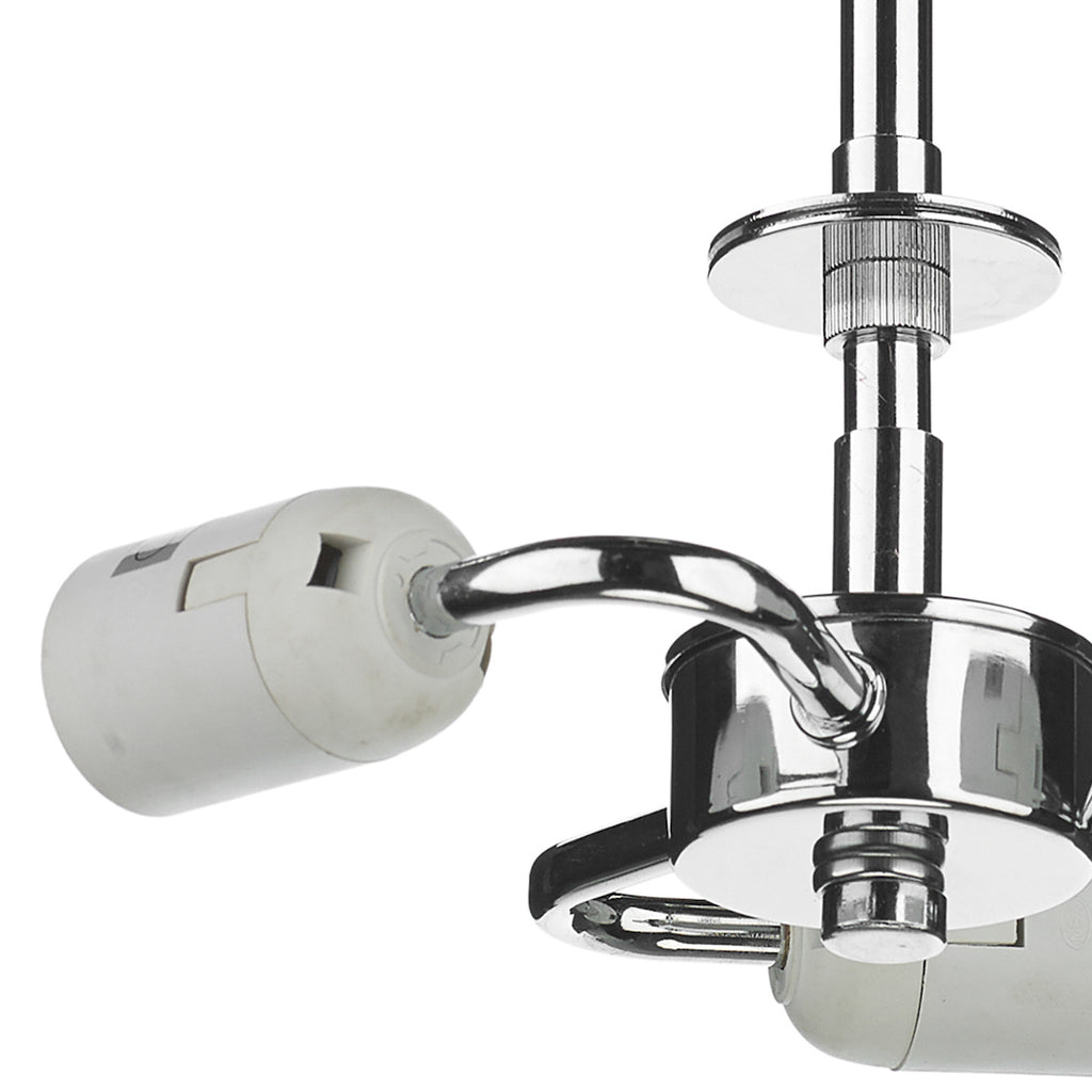 3 Light Semi Flush Suspension Polished Chrome<br>Polished Chrome