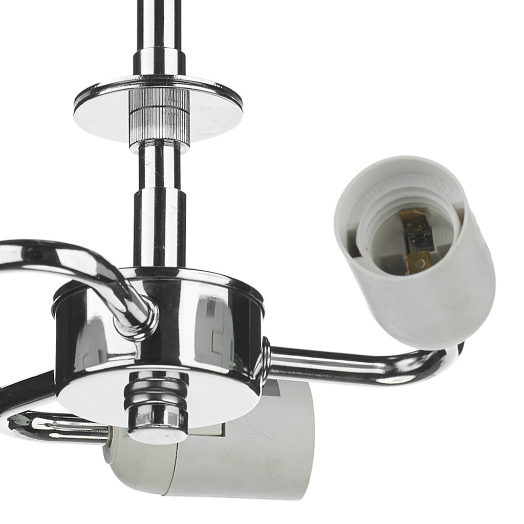 3 Light Semi Flush Suspension Polished Chrome<br>Polished Chrome