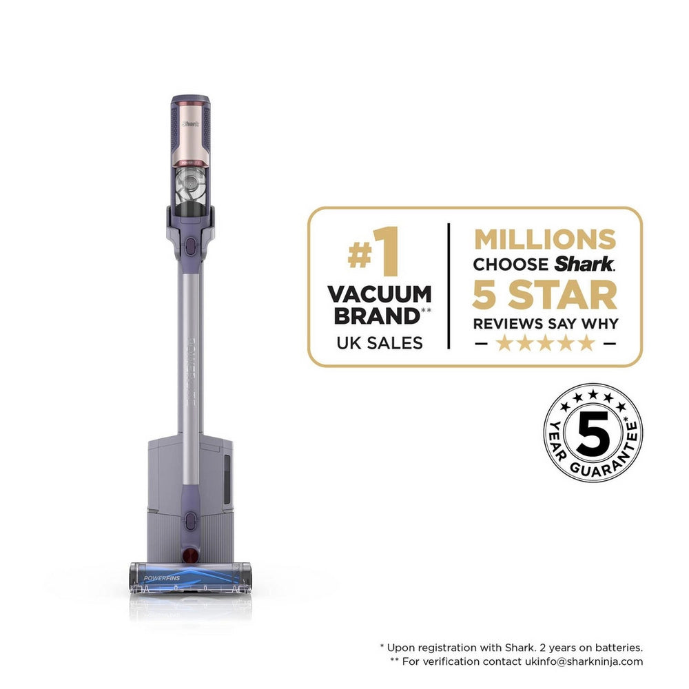 Shark BU3621UKT Cordless Stick Vacuum Cleaner - 40 Minutes Run Time - Grey