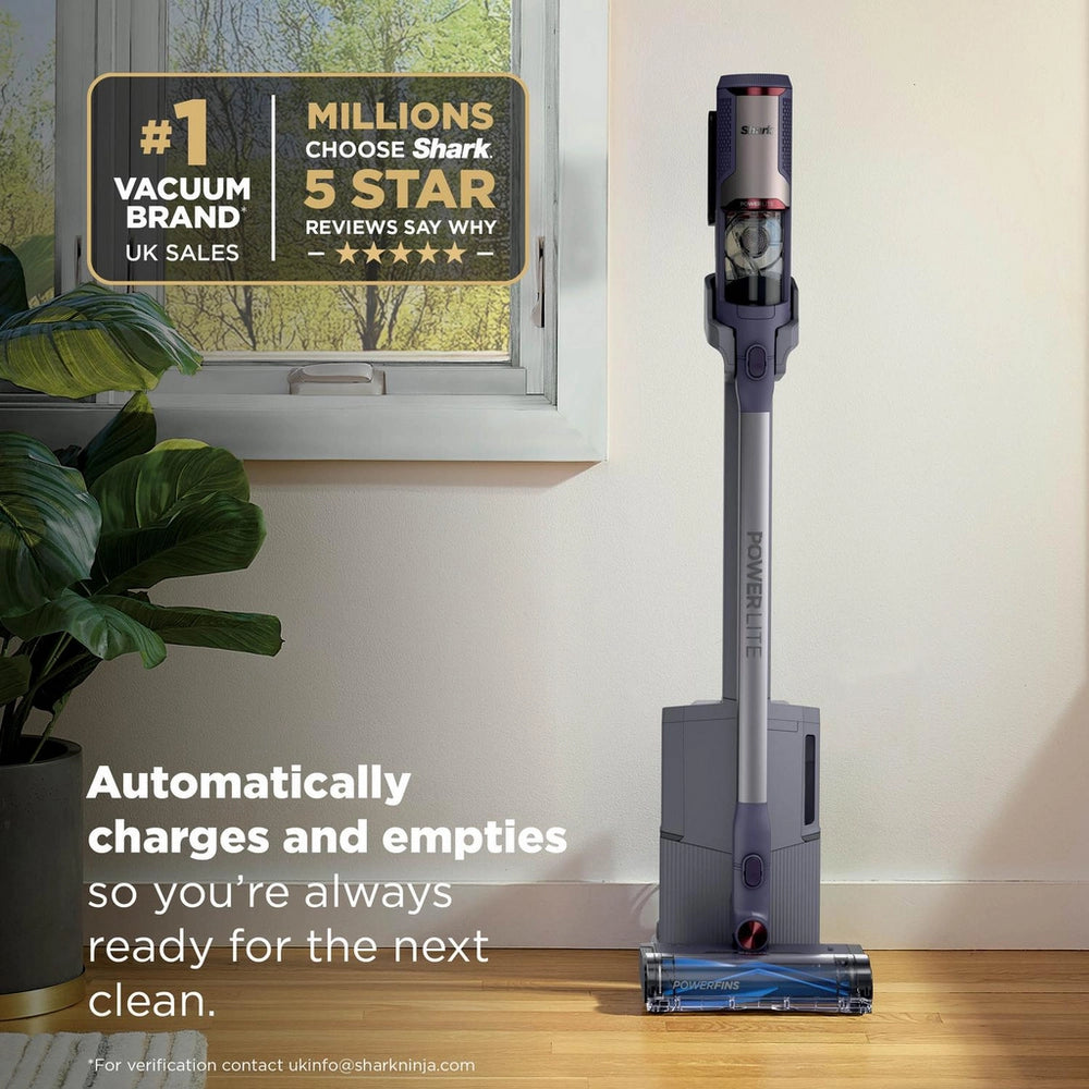 Shark BU3621UKT Cordless Stick Vacuum Cleaner - 40 Minutes Run Time - Grey