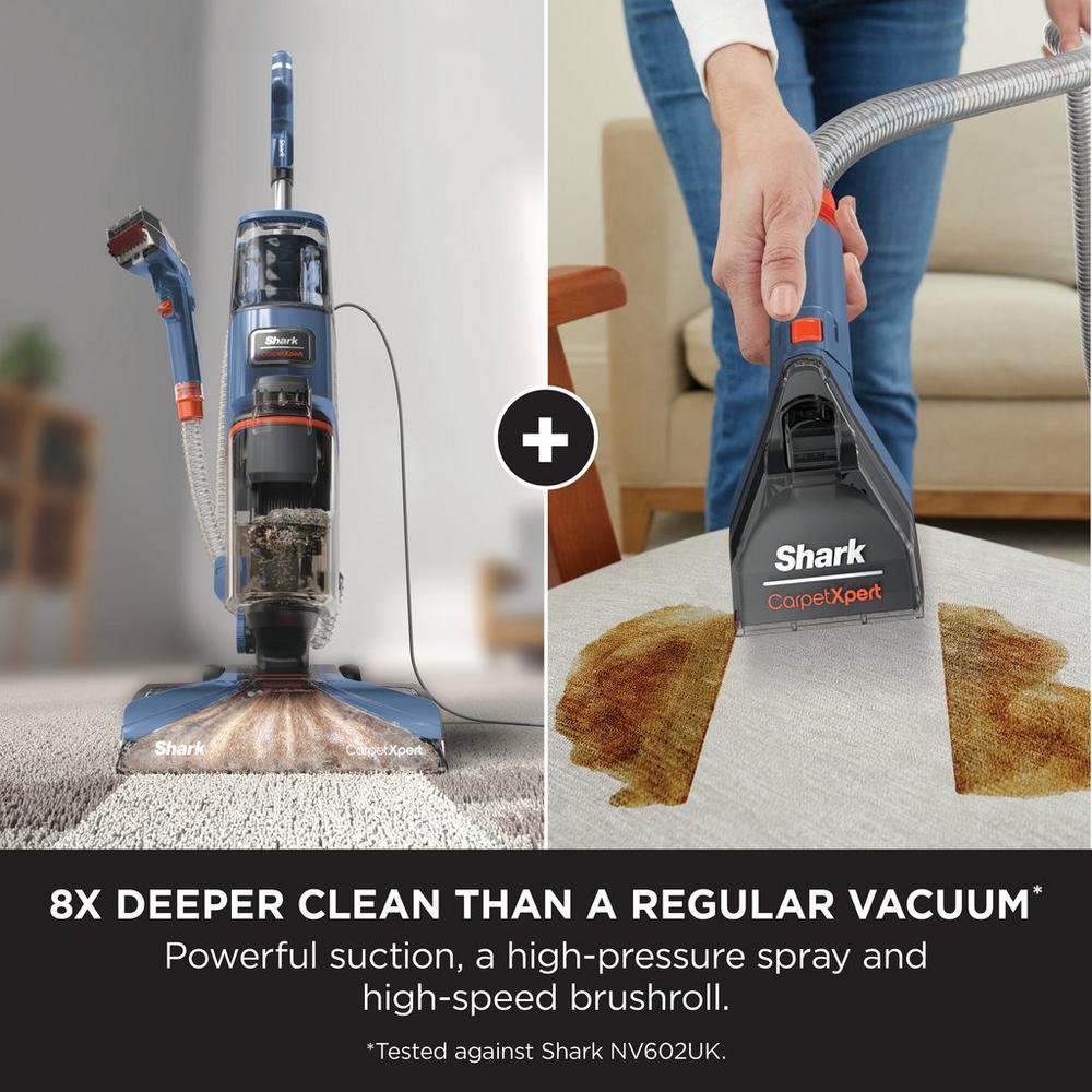 Shark EX150UK CarpetXpert Deep Carpet Cleaner in Navy Blue - Corded