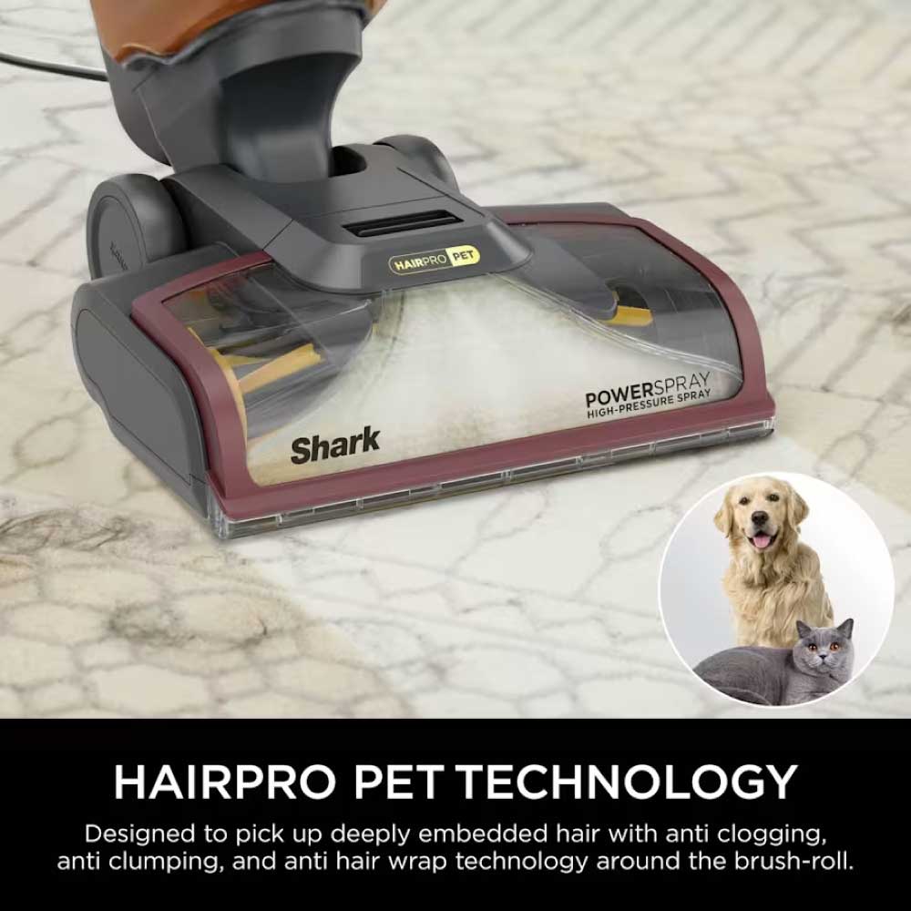 Shark EX220UK CarpetXpert HairPro Pet Deep Carpet Cleaner - Grey/Burgundy