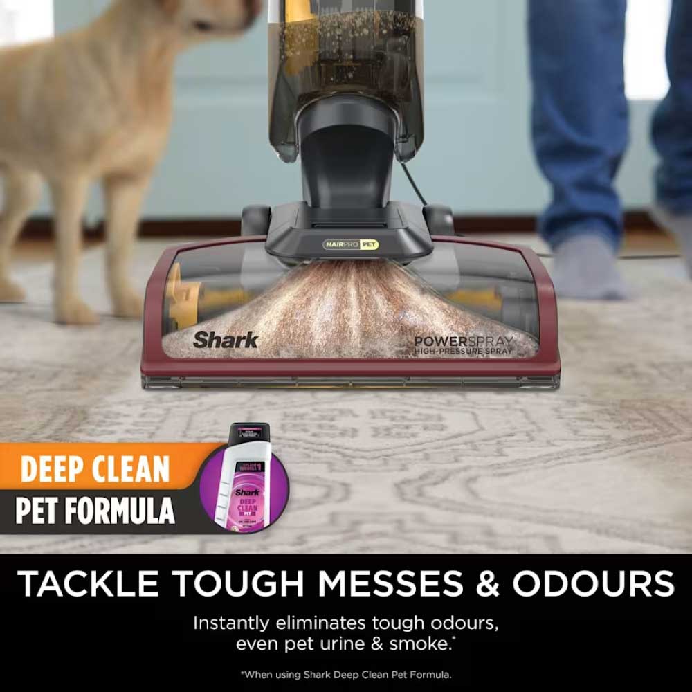 Shark EX220UK CarpetXpert HairPro Pet Deep Carpet Cleaner - Grey/Burgundy