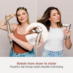 Shark HD426SLUK FlexStyle Air Styler & Hair Dryer for Straight & Wavy Hair - 3 Attachments - Stone