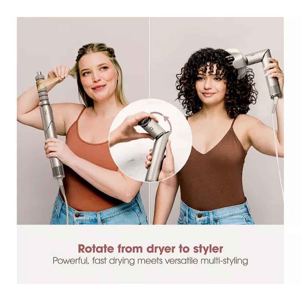 Shark HD446SLUK FlexStyle Air Styler & Hair Dryer -5 Attachments - Stone
