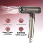 Shark HD542UK SpeedStyle Pro FLEX 4-in-1 High-Velocity Hair Dryer System - Mocha Silver