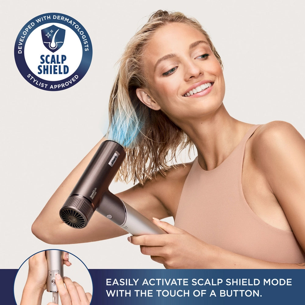 Shark HD542UK SpeedStyle Pro FLEX 4-in-1 High-Velocity Hair Dryer System - Mocha Silver
