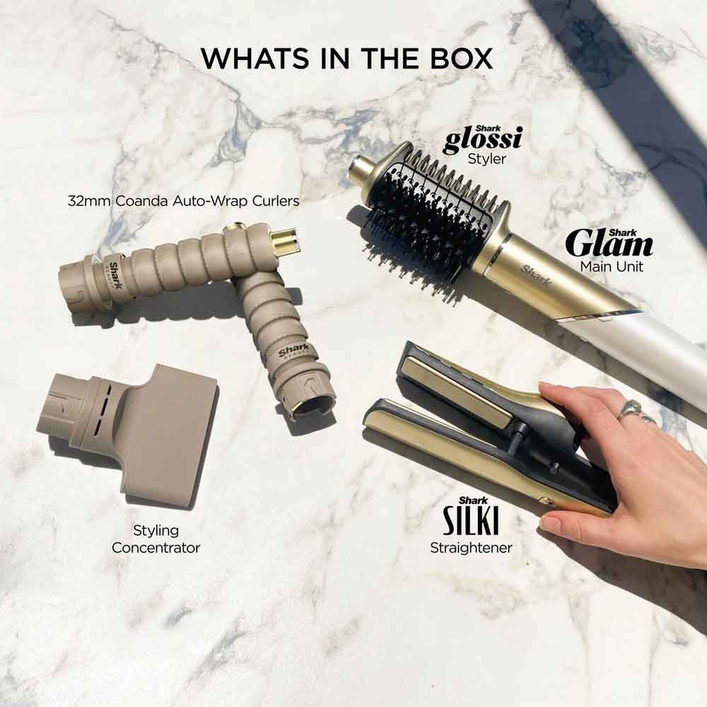 Shark HD6041SUK Glam Ceramic Air Styling and Drying System - French Gold