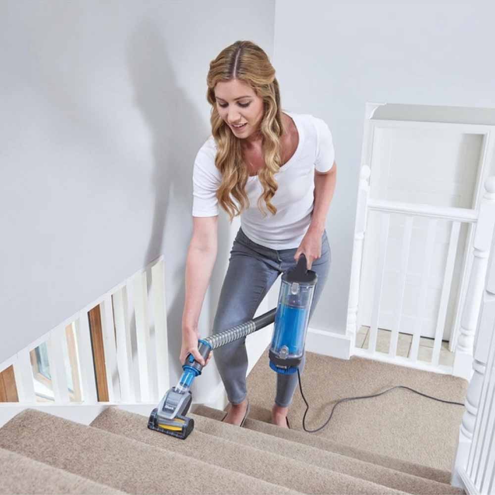 Shark HZ400UKT Corded Stick Vacuum Cleaner - Electric Blue & Grey
