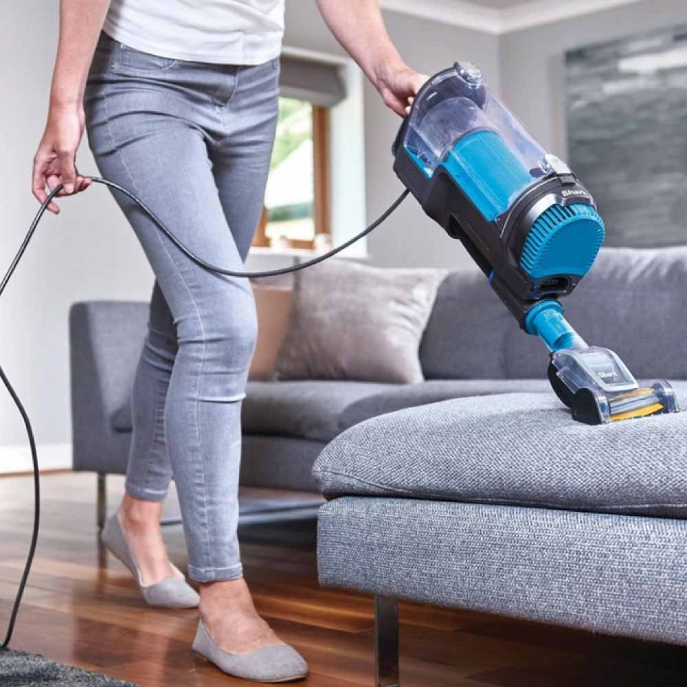 Shark HZ400UKT Corded Stick Vacuum Cleaner - Electric Blue & Grey