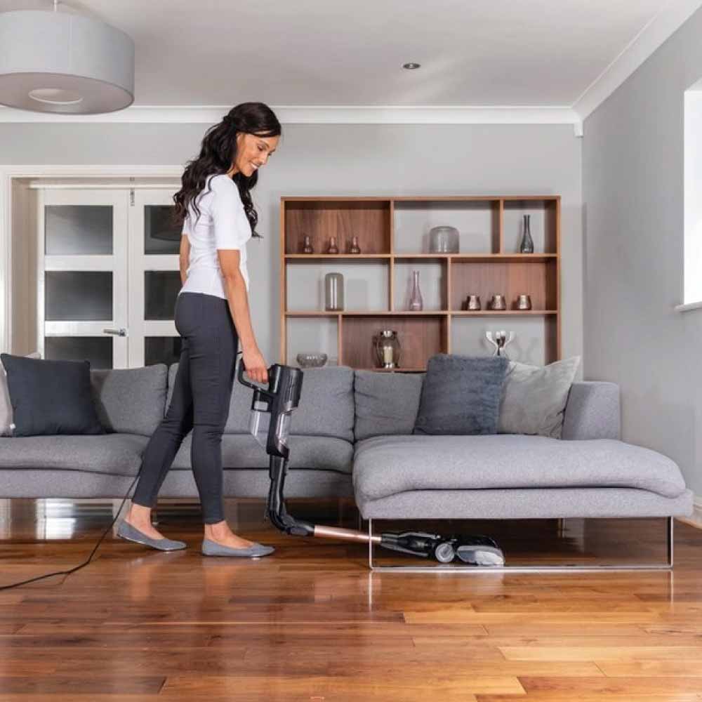 Shark HZ500UKT Anti Hair Wrap Corded Stick Vacuum Cleaner with Flexology & TruePet - Rose Gold