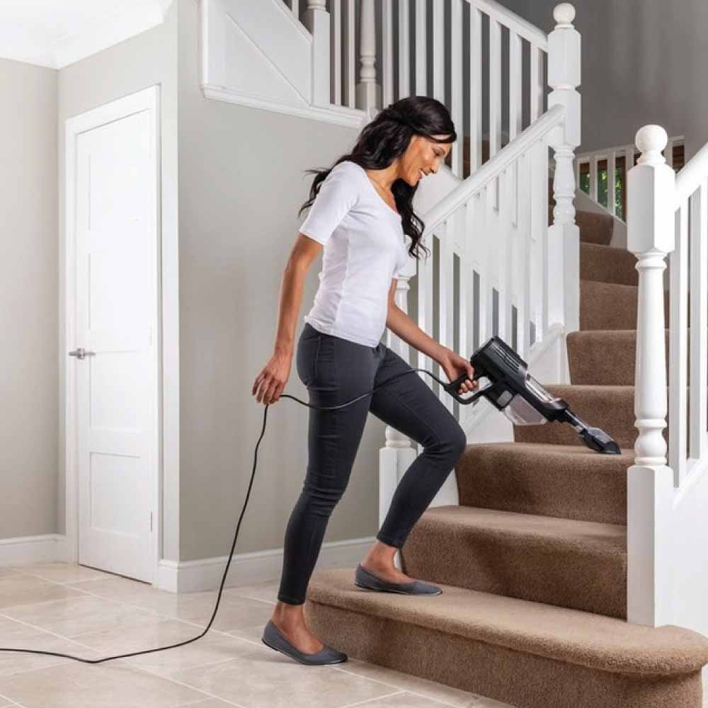 Shark HZ500UKT Anti Hair Wrap Corded Stick Vacuum Cleaner with Flexology & TruePet - Rose Gold