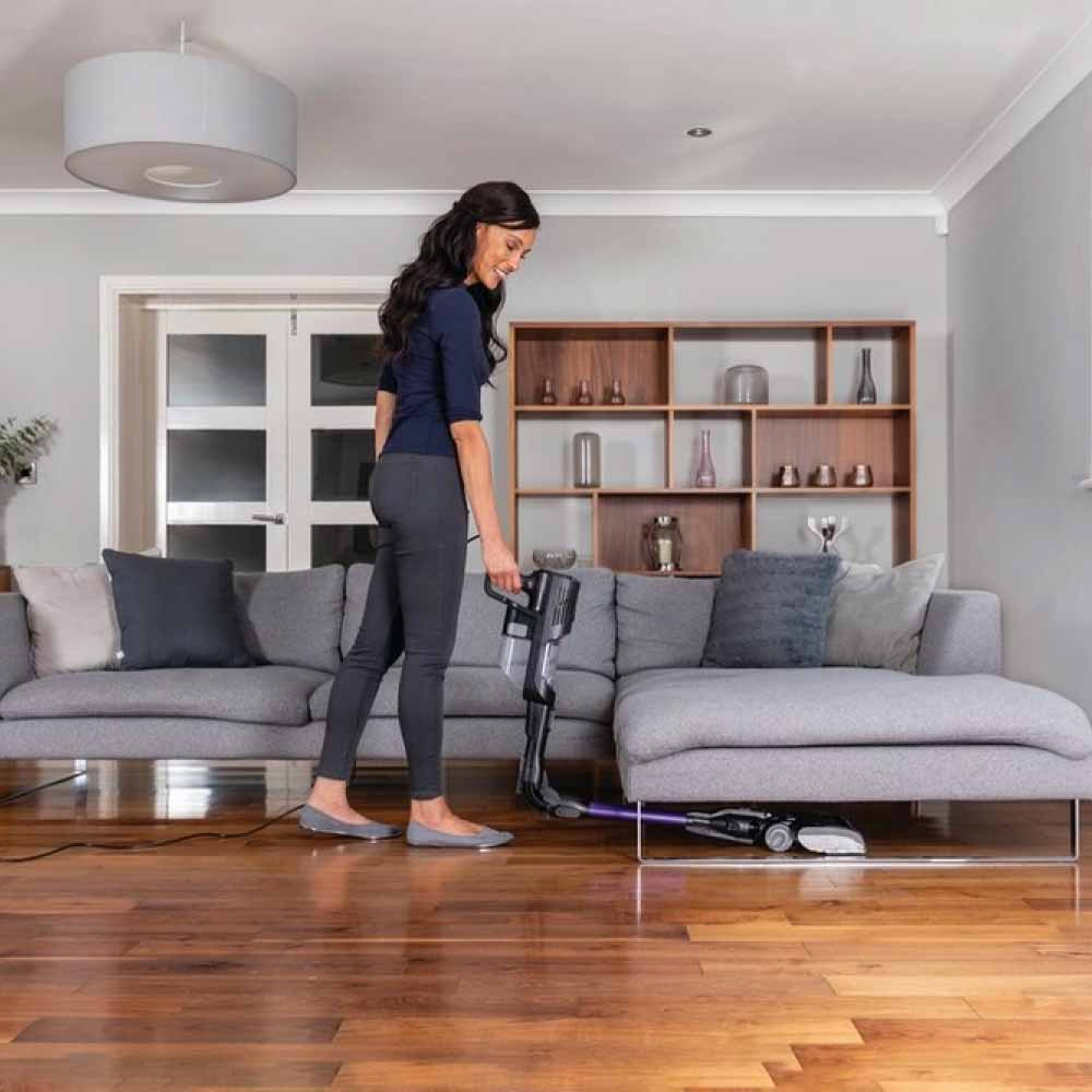 Shark HZ500UK Anti Hair Wrap Corded Stick Vacuum Cleaner with Flexology - Purple
