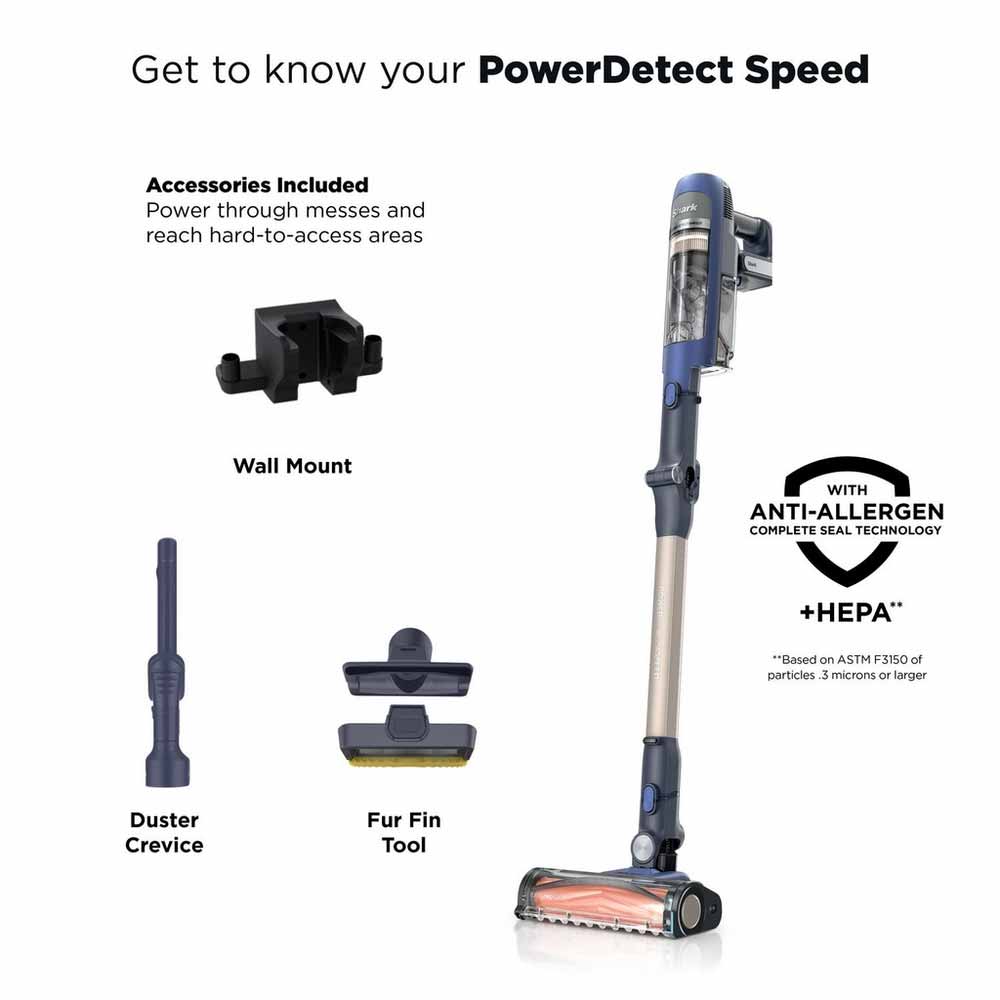 Shark IA1241UKT Phoenix Power Detect Light Cordless Pet Vacuum - Ultramarine