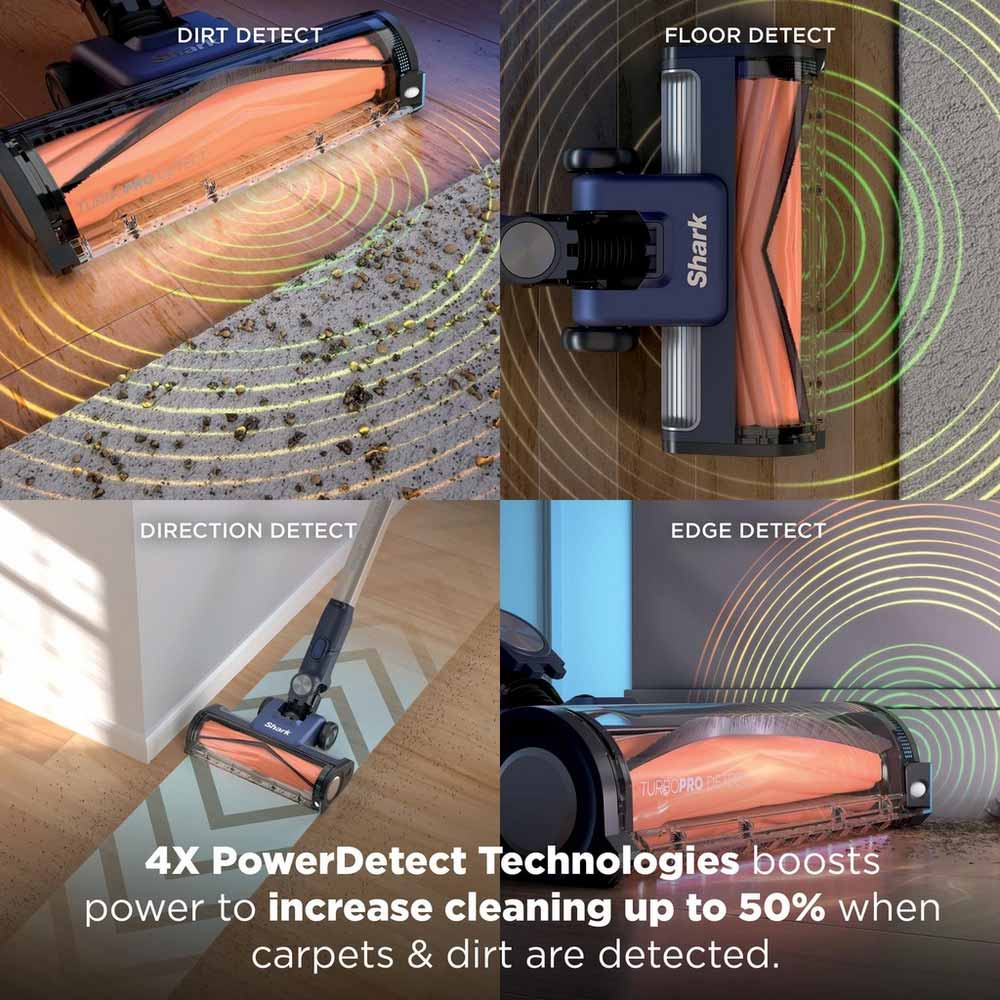 Shark IA1241UKT Phoenix Power Detect Light Cordless Pet Vacuum - Ultramarine