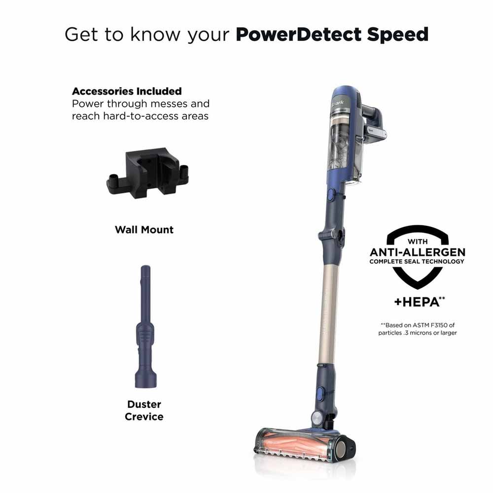 Shark IA1241UK Phoenix Power Detect Light Cordless Vaccum - Ultramarine